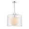 Z-Lite Arosia 1 Light Pendant, Chrome & While 194-20W-C - alternate 1